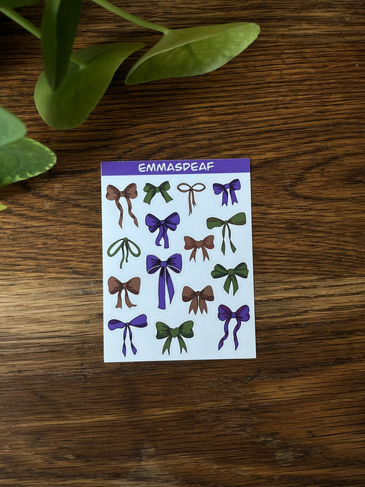 Bow tie stickersheet