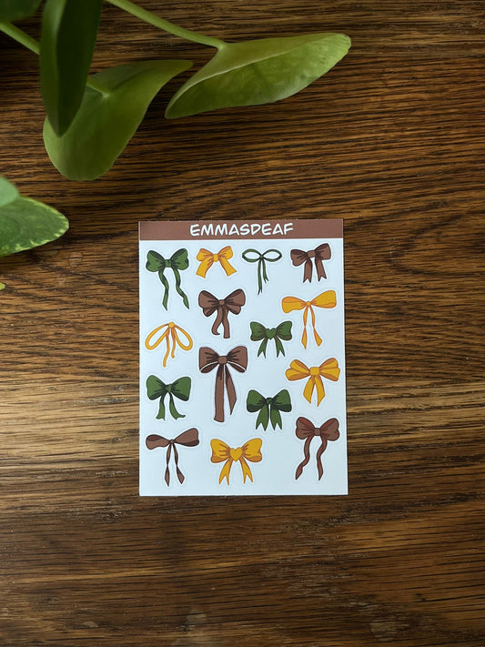 Bow tie stickersheet