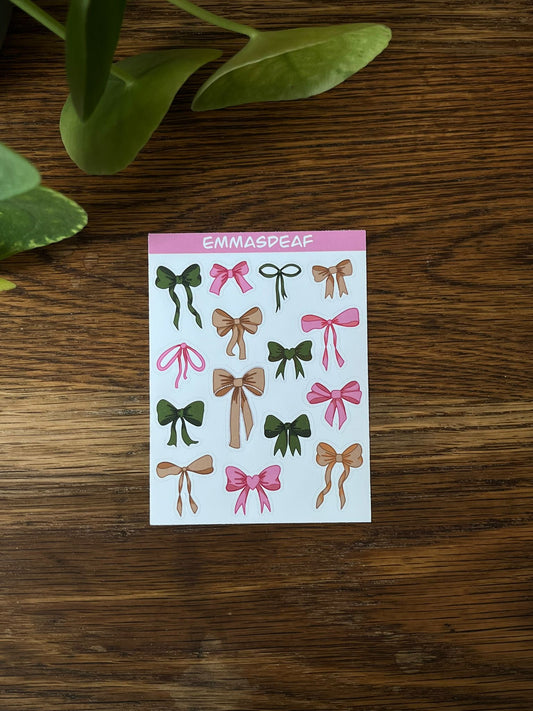 Bow tie stickersheet