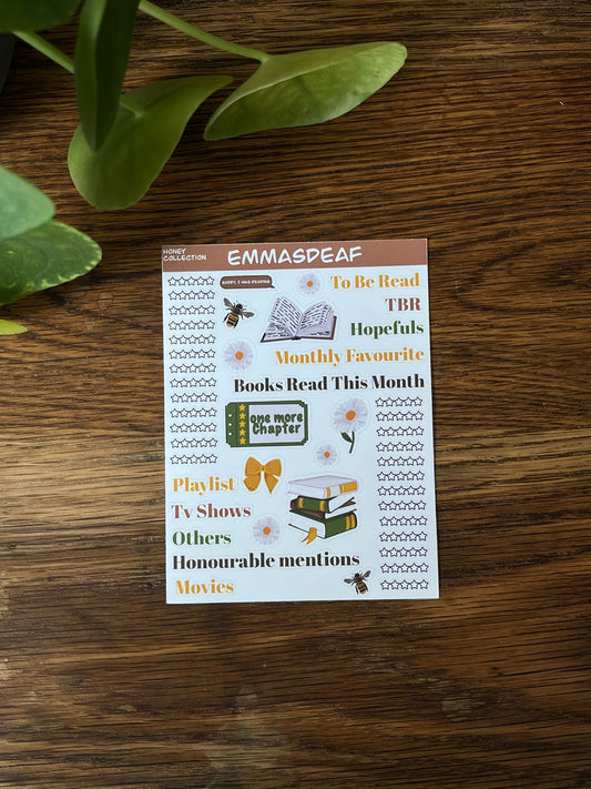 Honey Bookish - Stickersheet