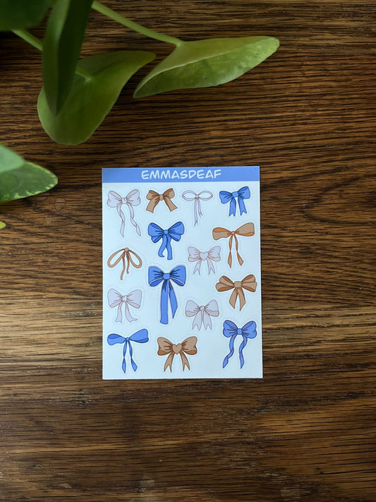 Bow tie stickersheet