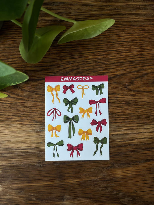 Bow tie stickersheet