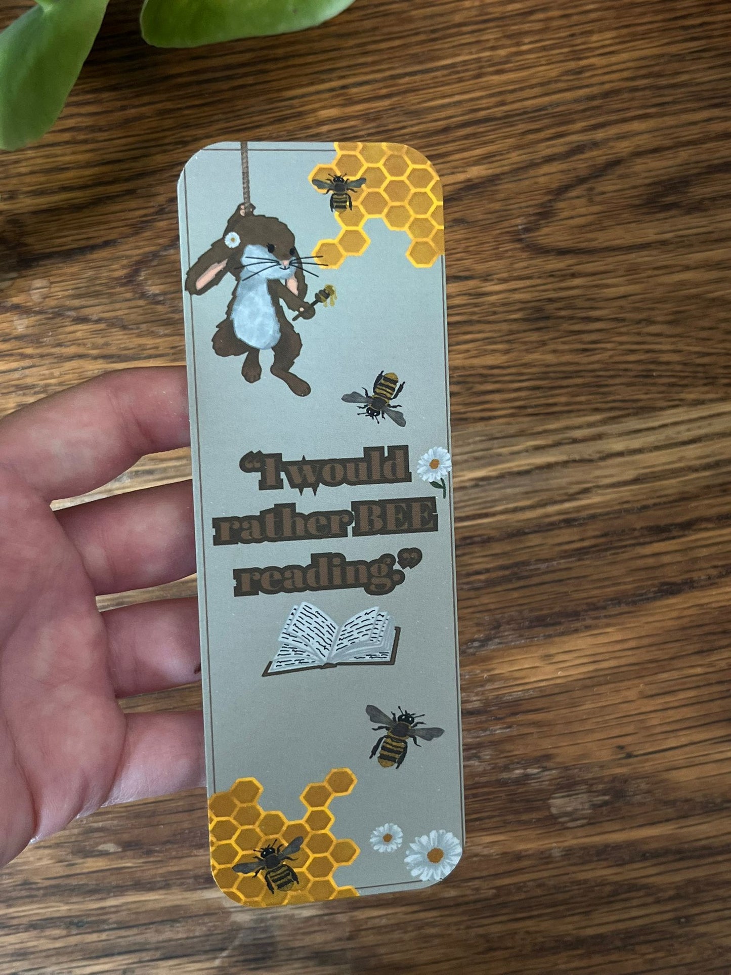 I would rather Bee reading - Bookmark
