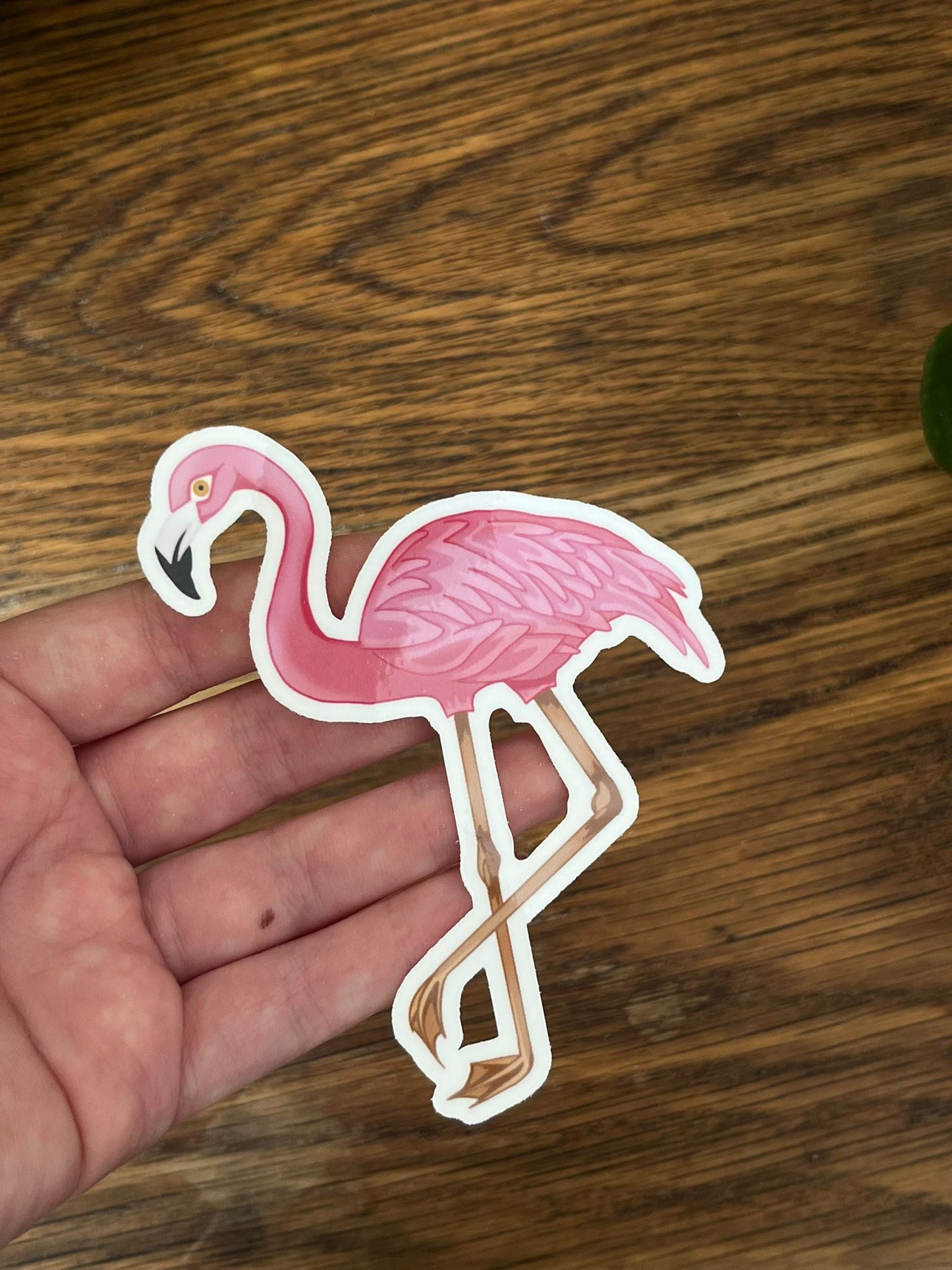 Pink Flamingo / large - Diecut sticker