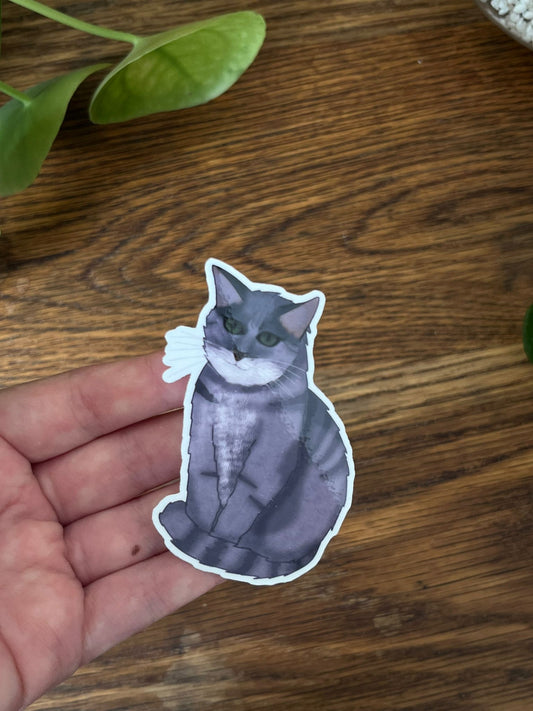 Shadow, the cat - Diecut sticker