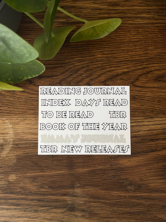 Custom text - Stickersheet