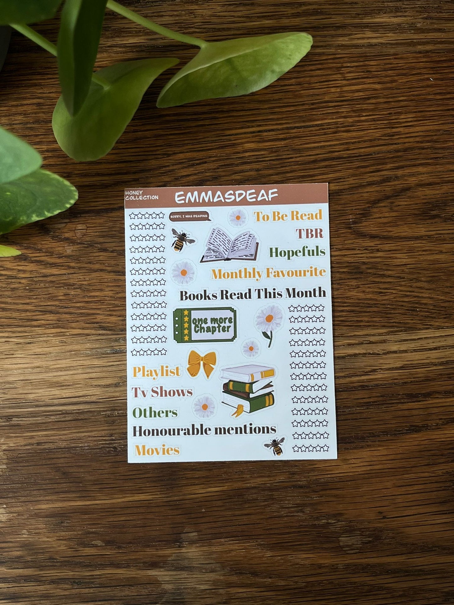 Honey Bookish - Stickersheet