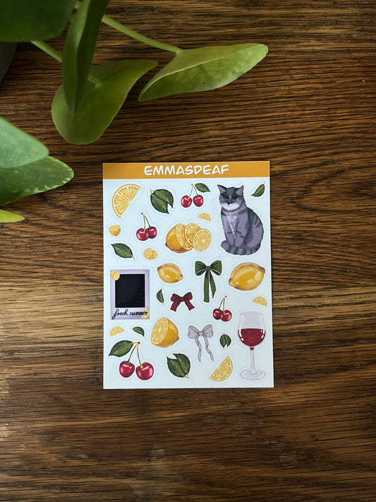 Lemons & Cherries - Stickersheet